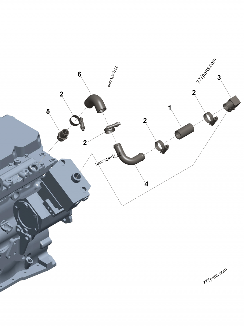 4942580 Elbow hose - Cummins spare part | 777parts.com