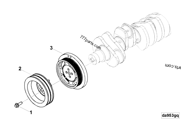 4947829 Tuned vibration damper - Cummins spare part | 777parts.com