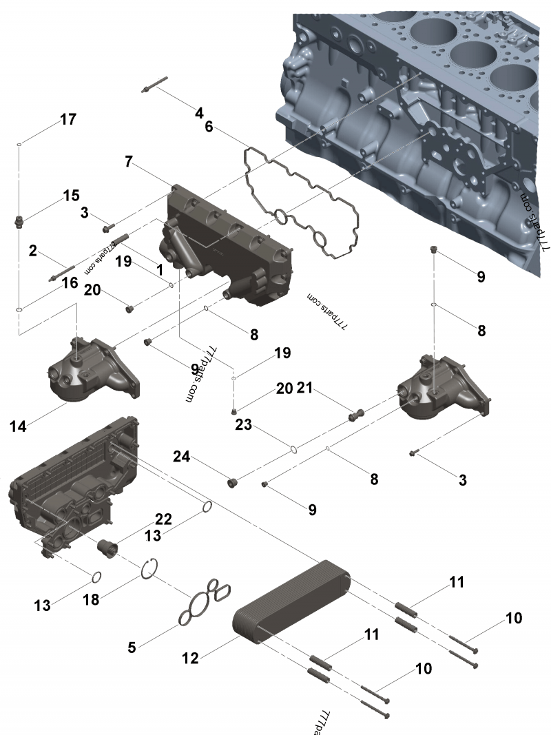 4952631 Thermostat - Cummins spare part | 777parts.com