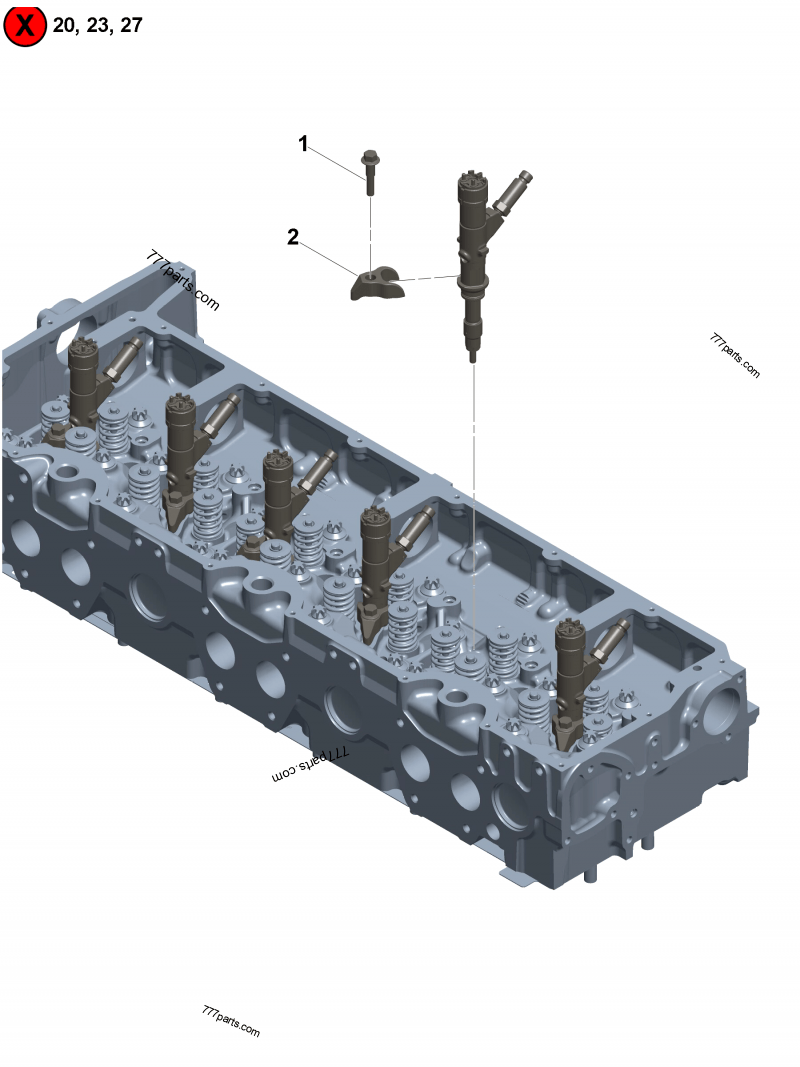 4954476 Control valve retainer - Cummins spare part | 777parts.com