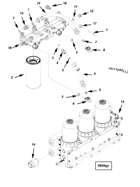 4964099 Fuel filter - Cummins spare part | 777parts.com