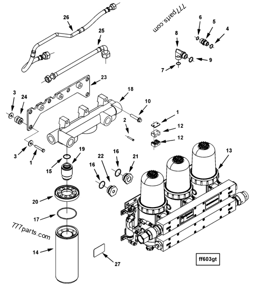 4964099 Fuel filter - Cummins spare part | 777parts.com