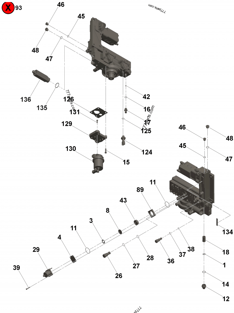 4965689 Fuel connection gasket - Cummins spare part