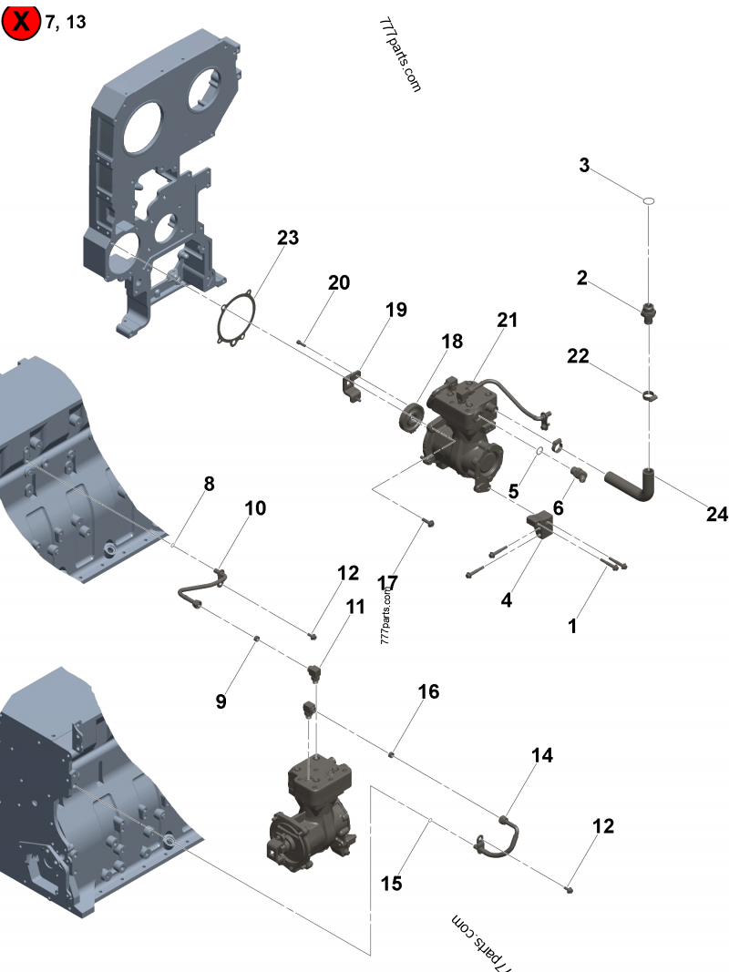 4965690 / 3680443 Genuine Cummins Accessory Drive Support
