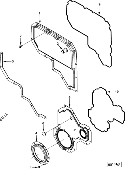 4973081 Gear cover - Cummins spare part | 777parts.com