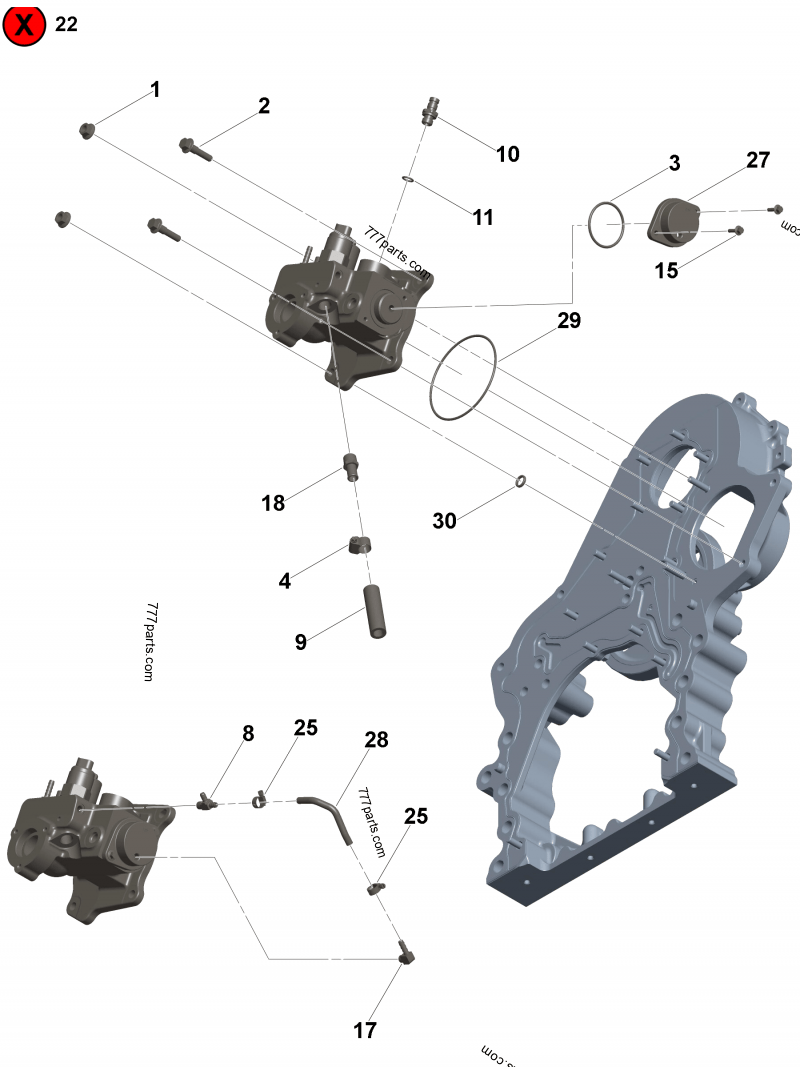 4975226 Fuel pump gasket - Cummins spare part | 777parts.com