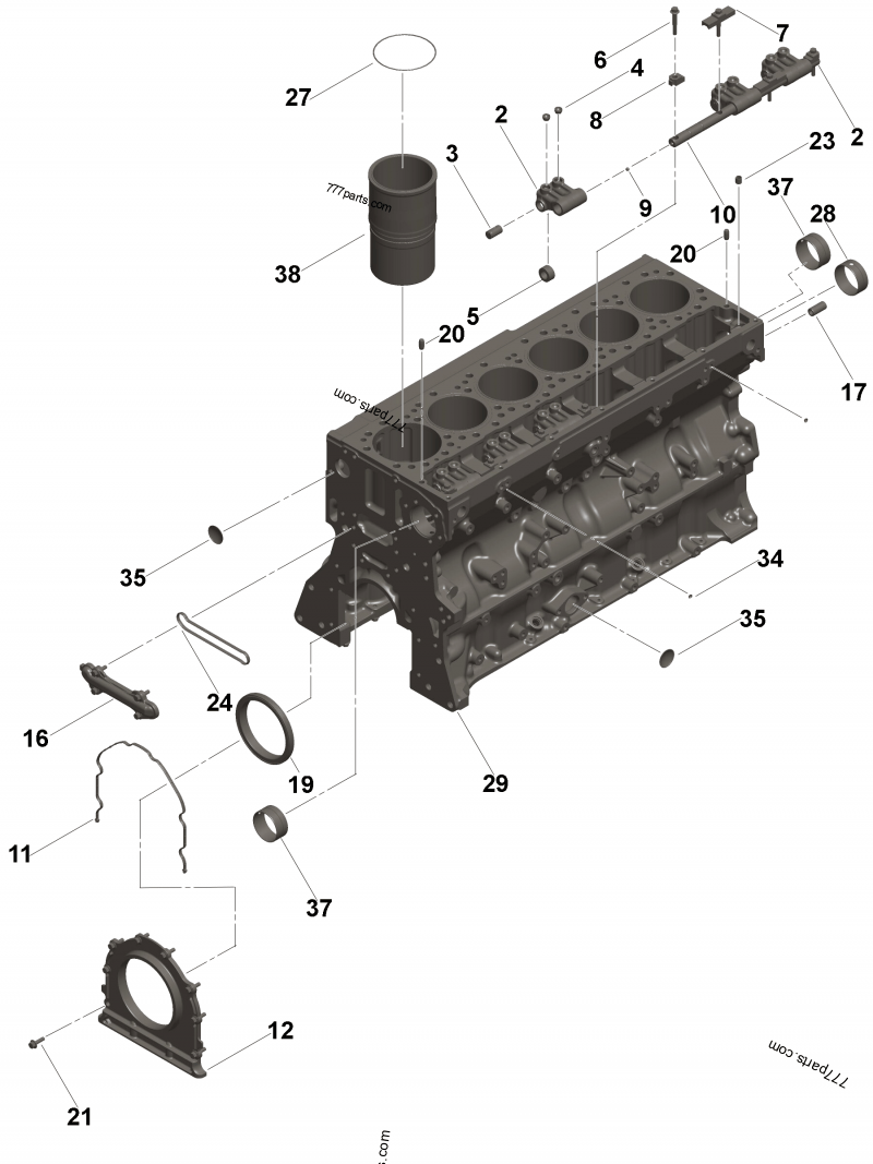 4975267 Cam follower shaft - Cummins spare part | 777parts.com 