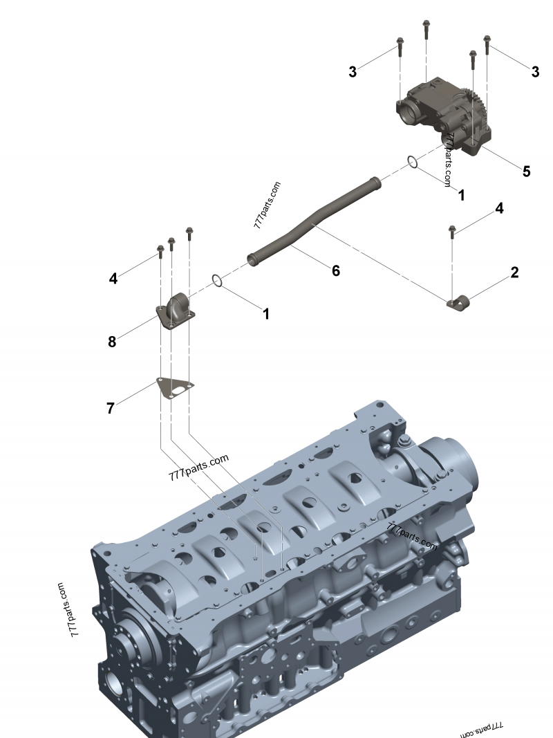 4975308 Oil suction connection gasket - Cummins spare part