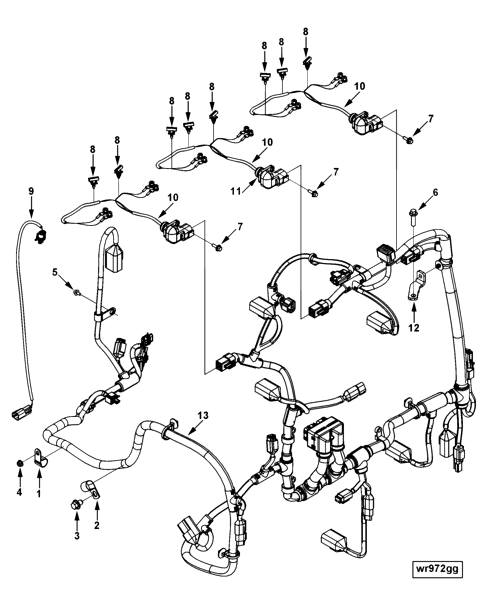 4981119 Electronic control module wiring harness - Cummins spare  