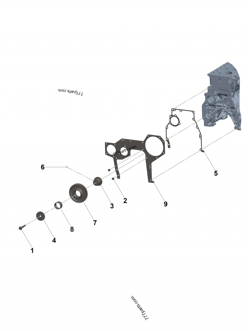 4982198 Front cover gasket - Cummins spare part | 777parts.com