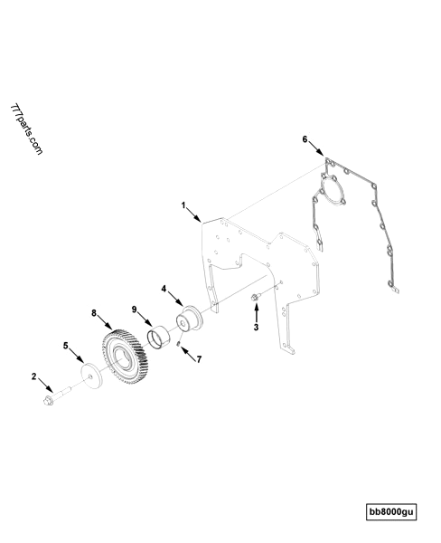 4982198 Front cover gasket - Cummins spare part | 777parts.com