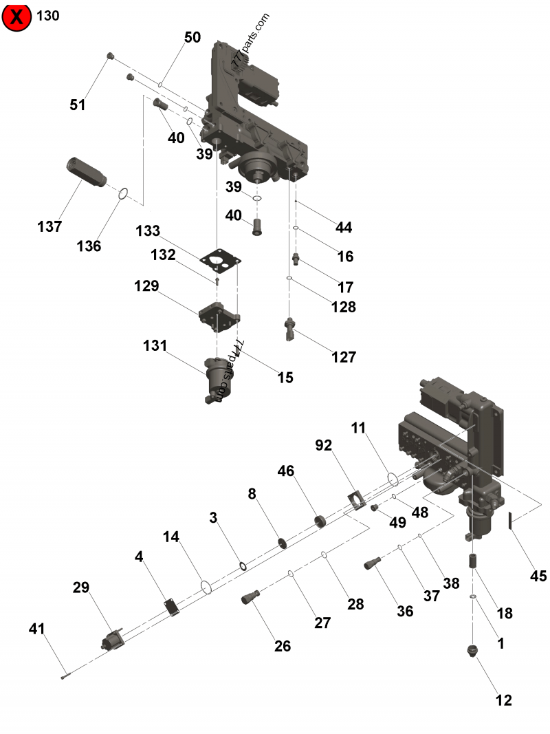 4984297 Fuel control housing - Cummins spare part | 777parts.com