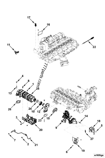 4984760 Mass flow sensor - Cummins spare part | 777parts.com