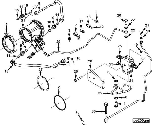 4985544 Fuel shutoff valve - Cummins spare part | 777parts.com