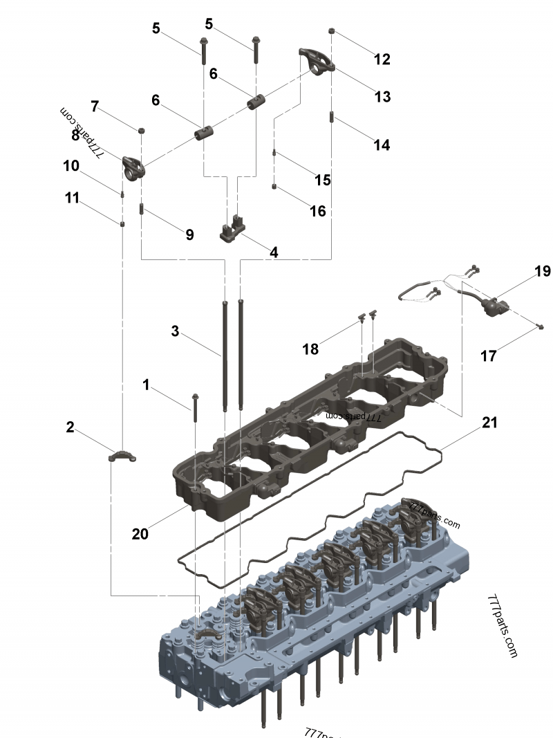 5272959 Rocker lever housing gasket - Cummins spare part | 777parts.com