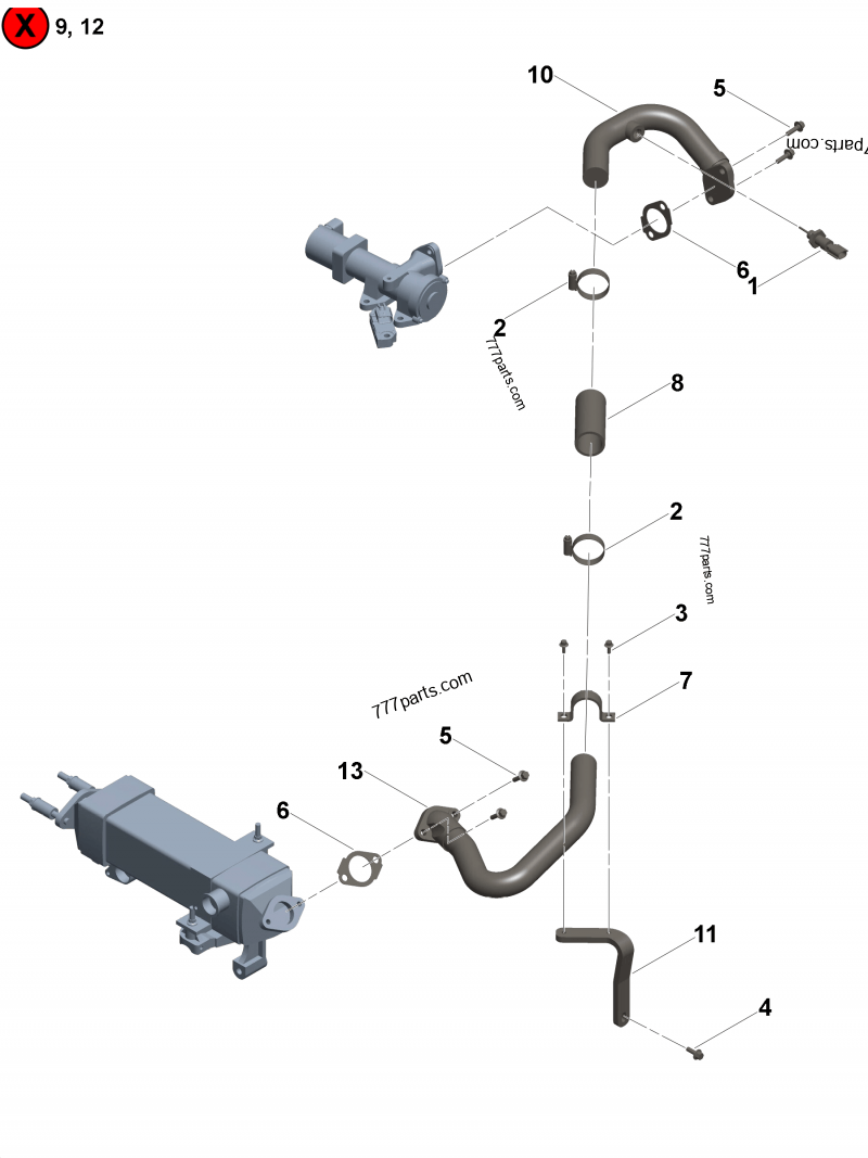 5287891 Air transfer tube - Cummins spare part | 777parts.com