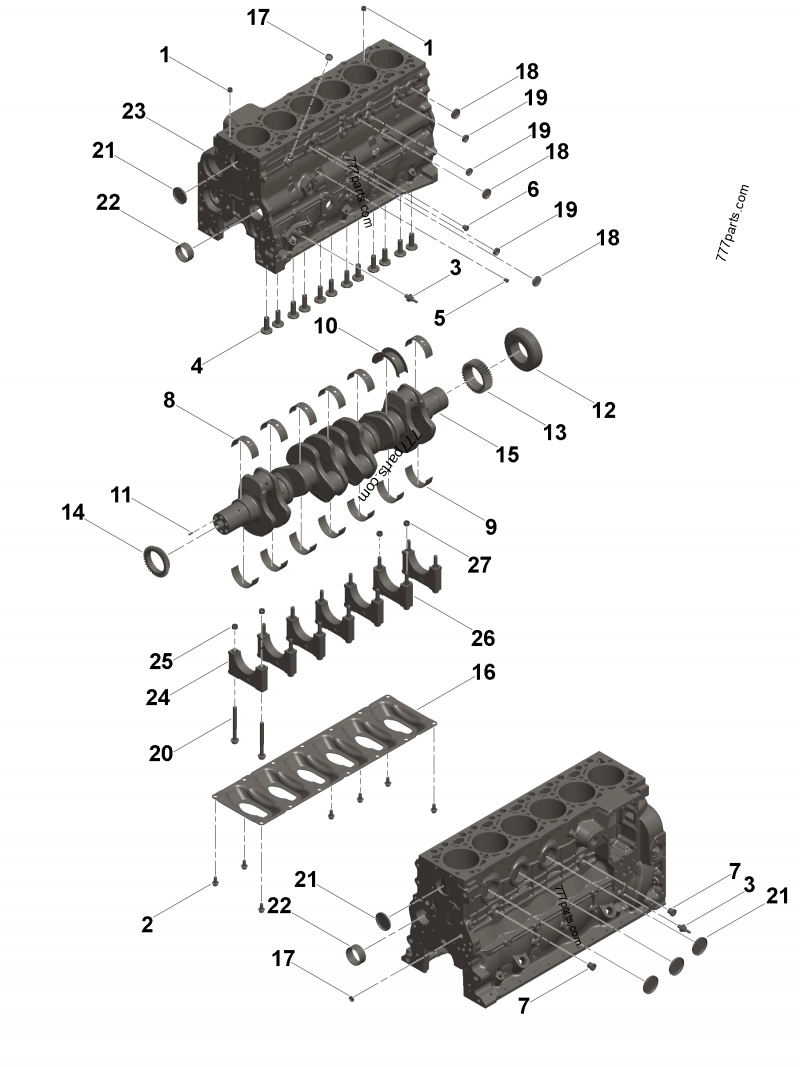 5290910 Cylinder block stiffener - Cummins spare part