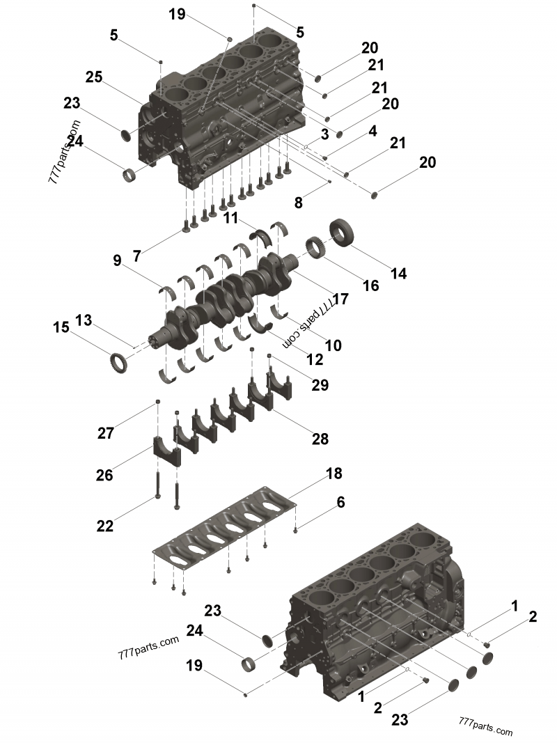5290910 Cylinder block stiffener - Cummins spare part
