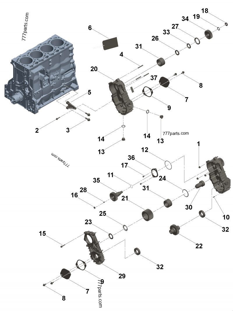 5293495 Gear housing brace - Cummins spare part | 777parts.com