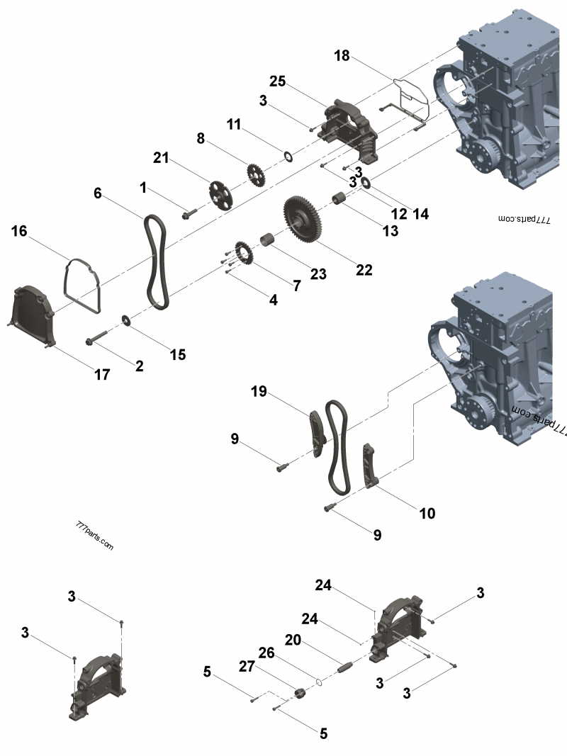 5302852 Gear housing - Cummins spare part | 777parts.com