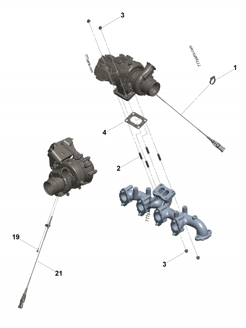 TEM 様　連絡・確認用　custom order 5307932 Exhaust outlet connection - Cummins spare part