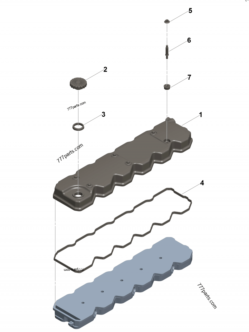 5309255 Valve cover gasket - Cummins spare part | 777parts.com