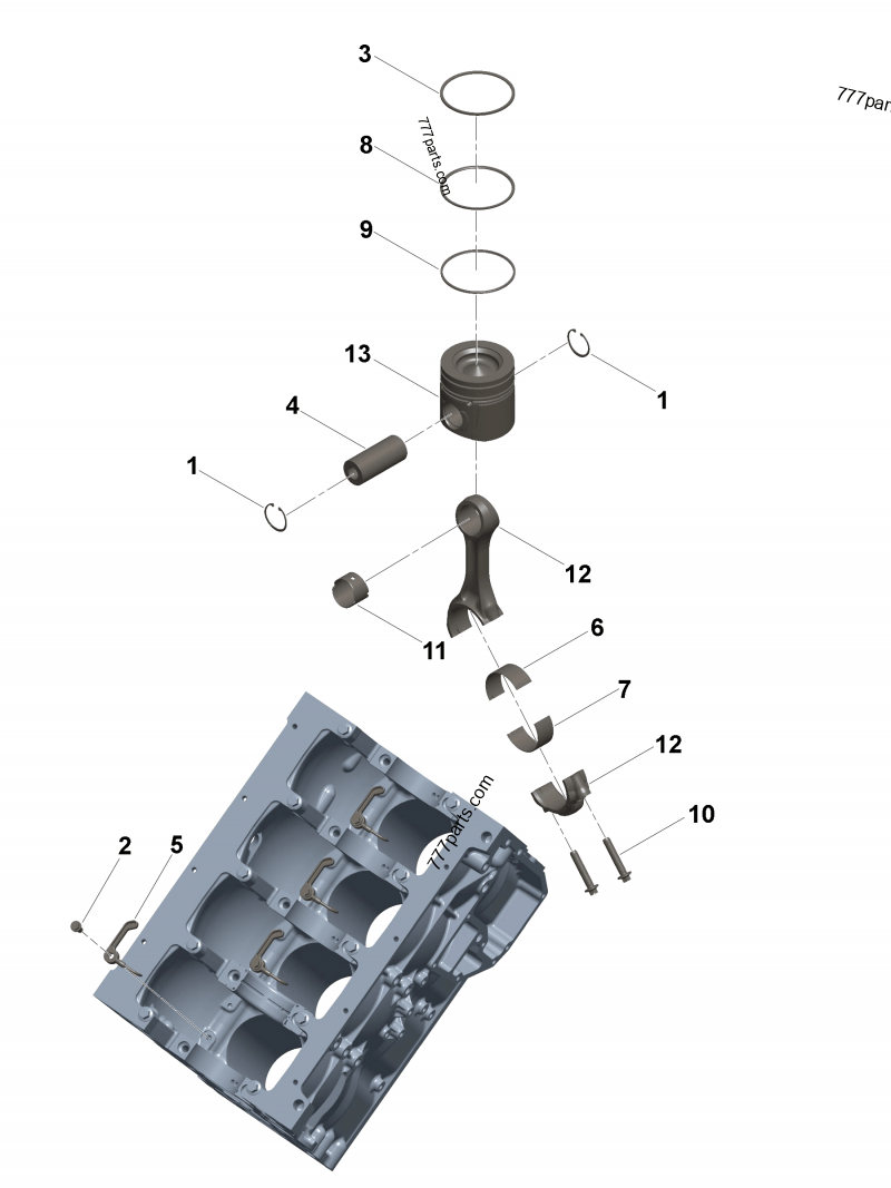 5341075 Oil piston ring - Cummins spare part | 777parts.com