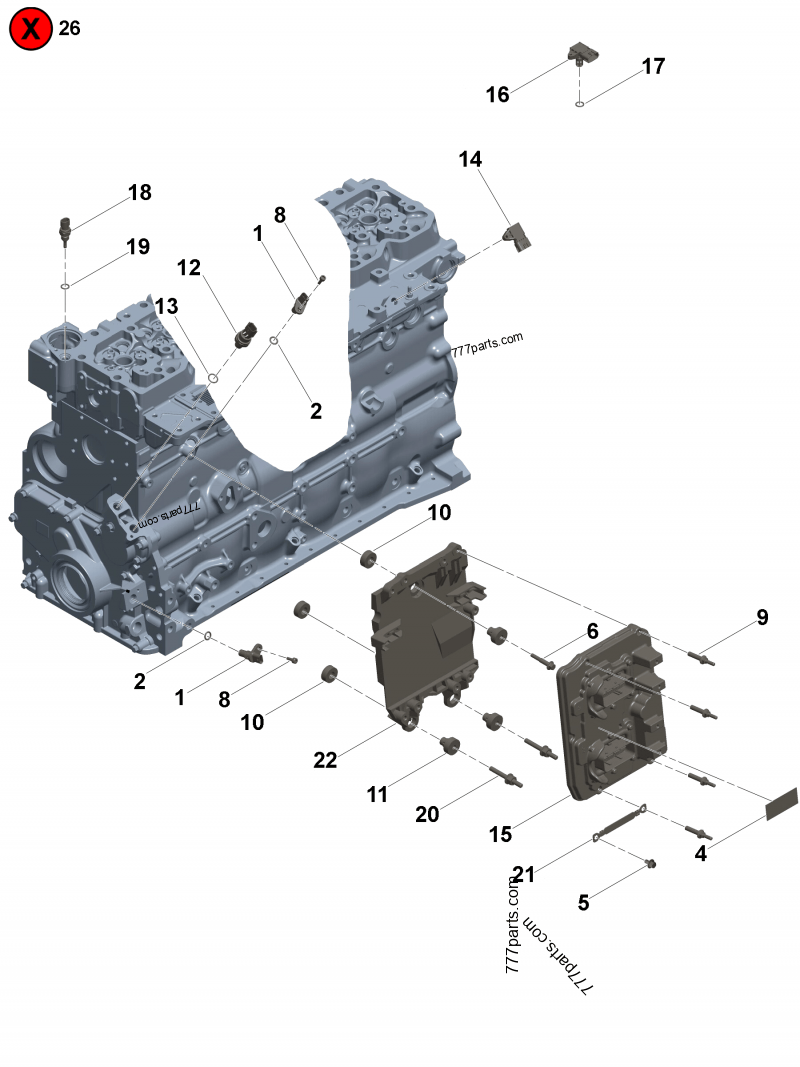 5341762 Oxygen sensor assembly - Cummins spare part | 777parts.com 