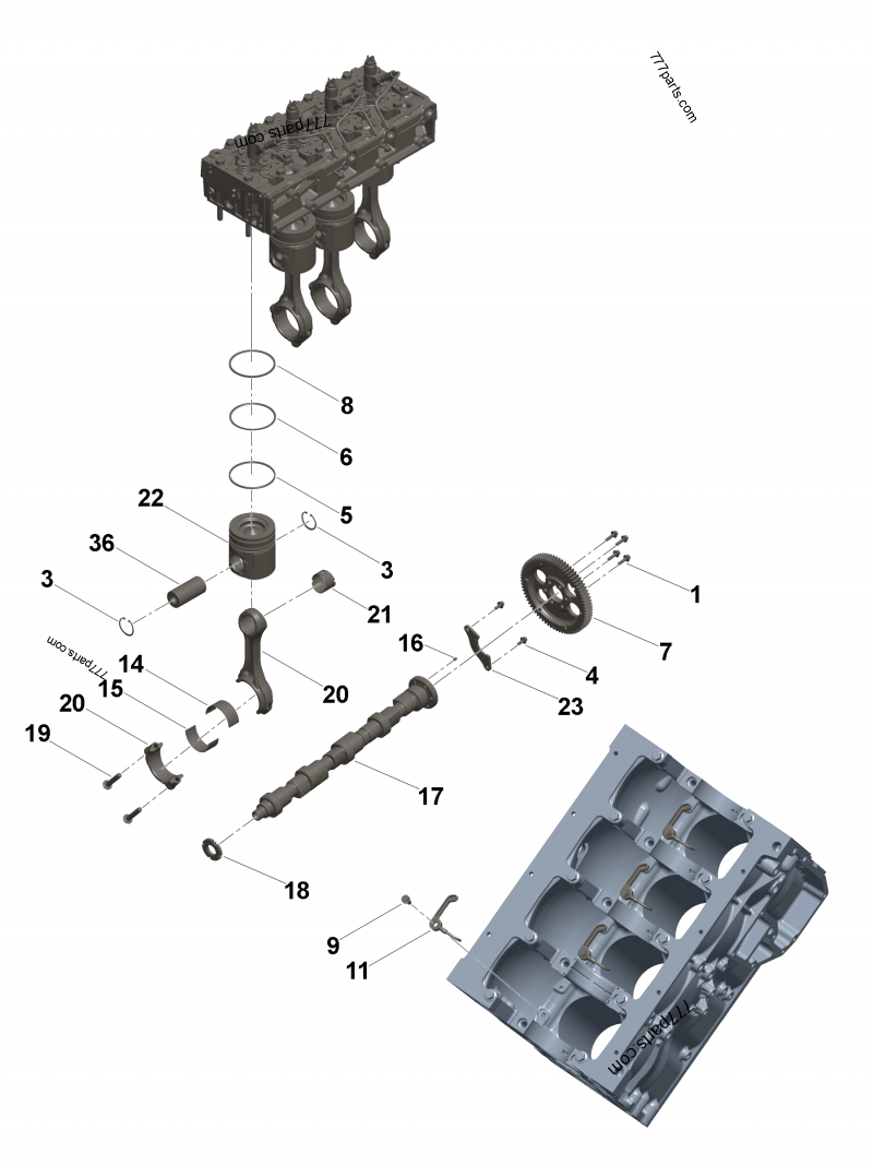 5345648 Cylinder head gasket - Cummins spare part | 777parts.com