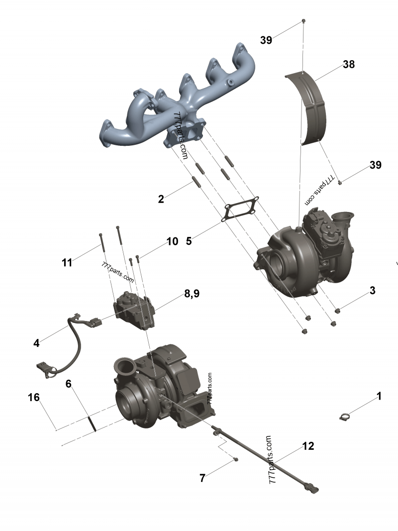 5354752 Turbocharger diffuser - Cummins spare part | 777parts.com 