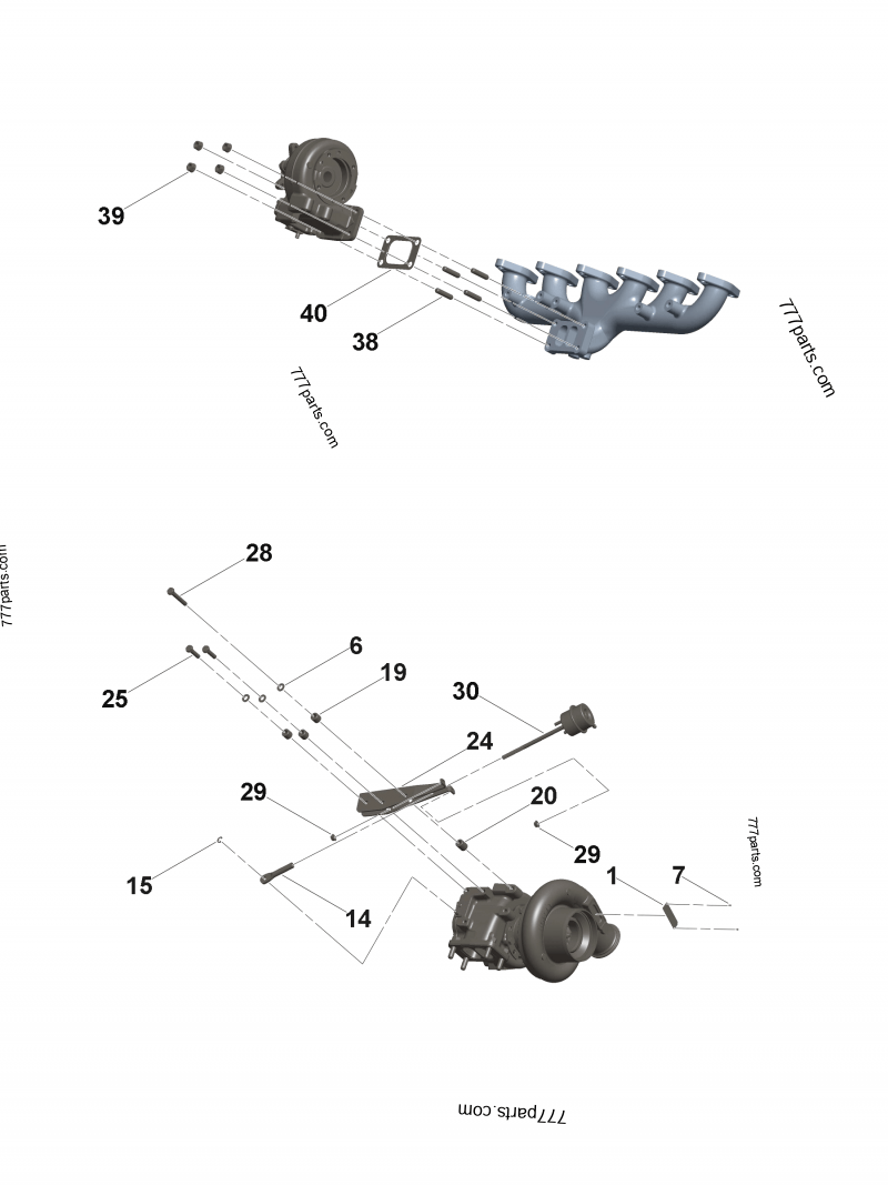 5356584 Turbocharger repair kit - Cummins spare part | 777parts.com 