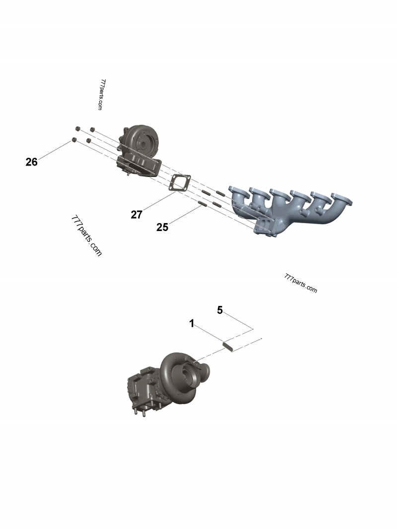 5356584 Turbocharger repair kit - Cummins spare part | 777parts.com 