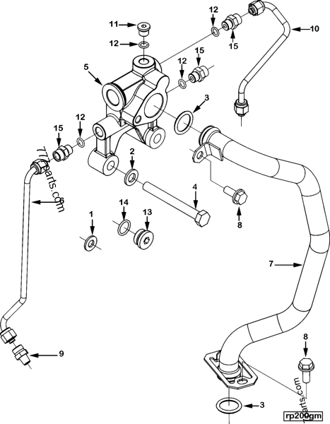 2882680 Water outlet tube - Cummins spare part | 777parts.com
