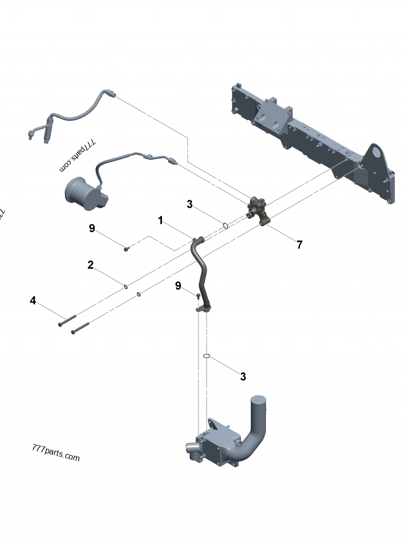 2882680 Water outlet tube - Cummins spare part | 777parts.com