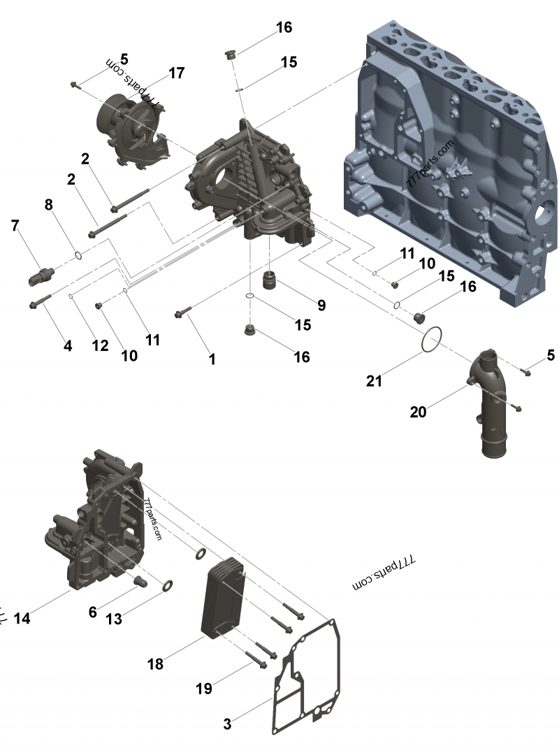 5395822 Cooler core - Cummins spare part | 777parts.com