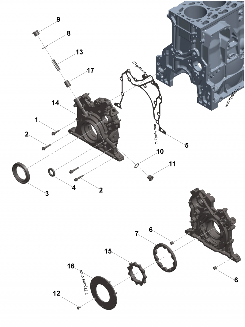 5399221 Front cover - Cummins spare part | 777parts.com