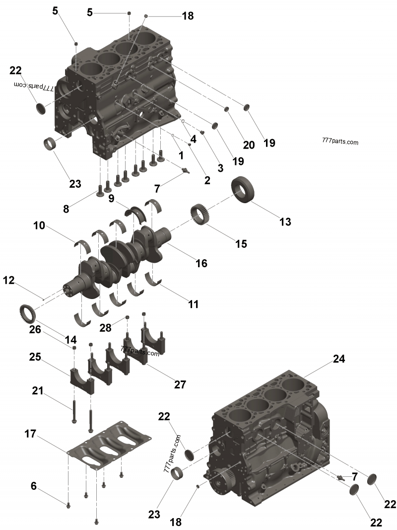 5405075 Cylinder block - Cummins spare part | 777parts.com