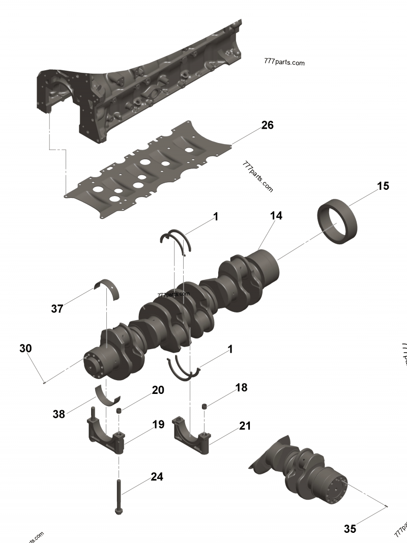 2884766 Front cover - Cummins spare part | 777parts.com