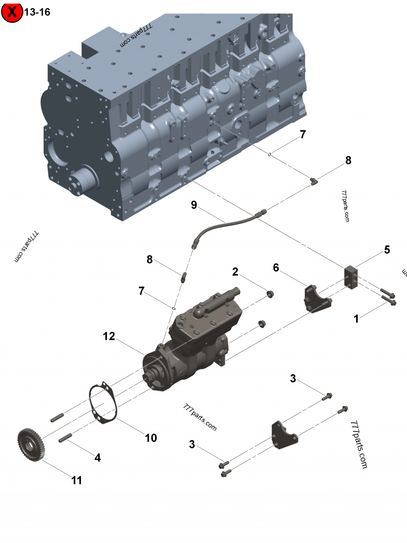 5440813 Accessory drive support gasket - Cummins spare part
