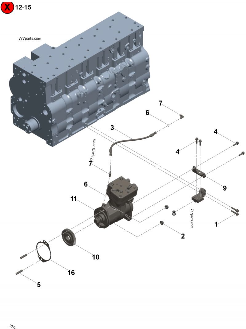 5440813 Accessory drive support gasket - Cummins spare part