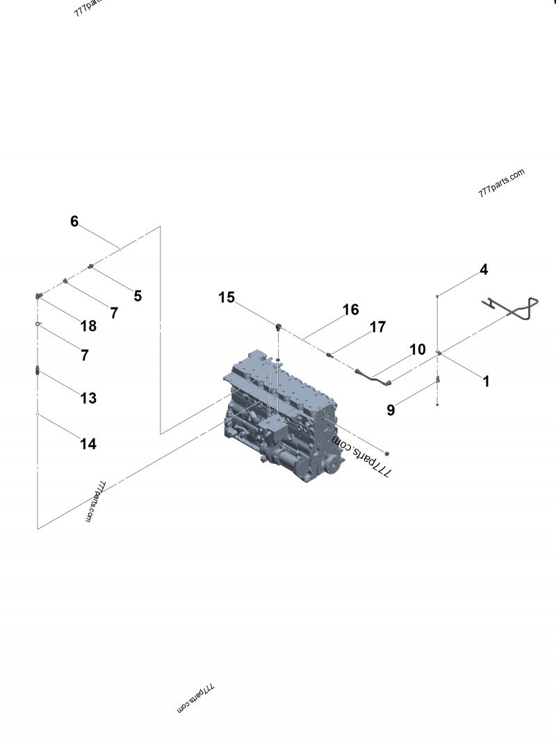 5444776 Plain hose coupling - Cummins spare part | 777parts.com