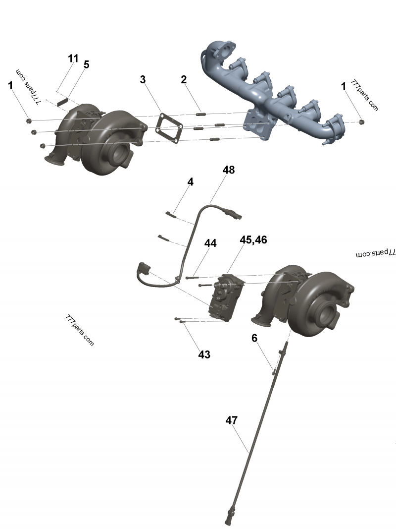 5452655 Turbocharger electric actuator - Cummins spare part 