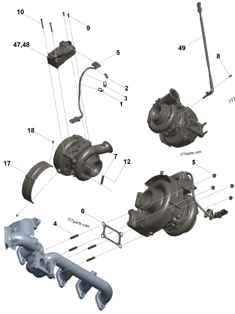 5462379 Turbocharger speed sensor - Cummins spare part | 777parts.com