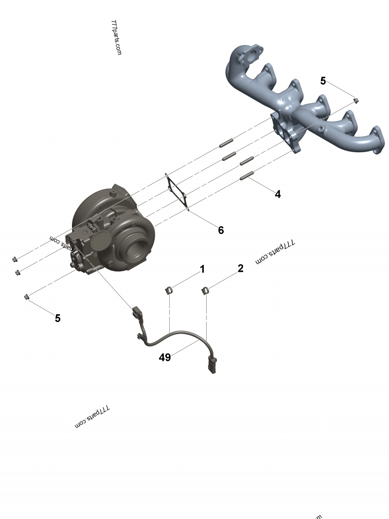 5462379 Turbocharger speed sensor - Cummins spare part | 777parts.com