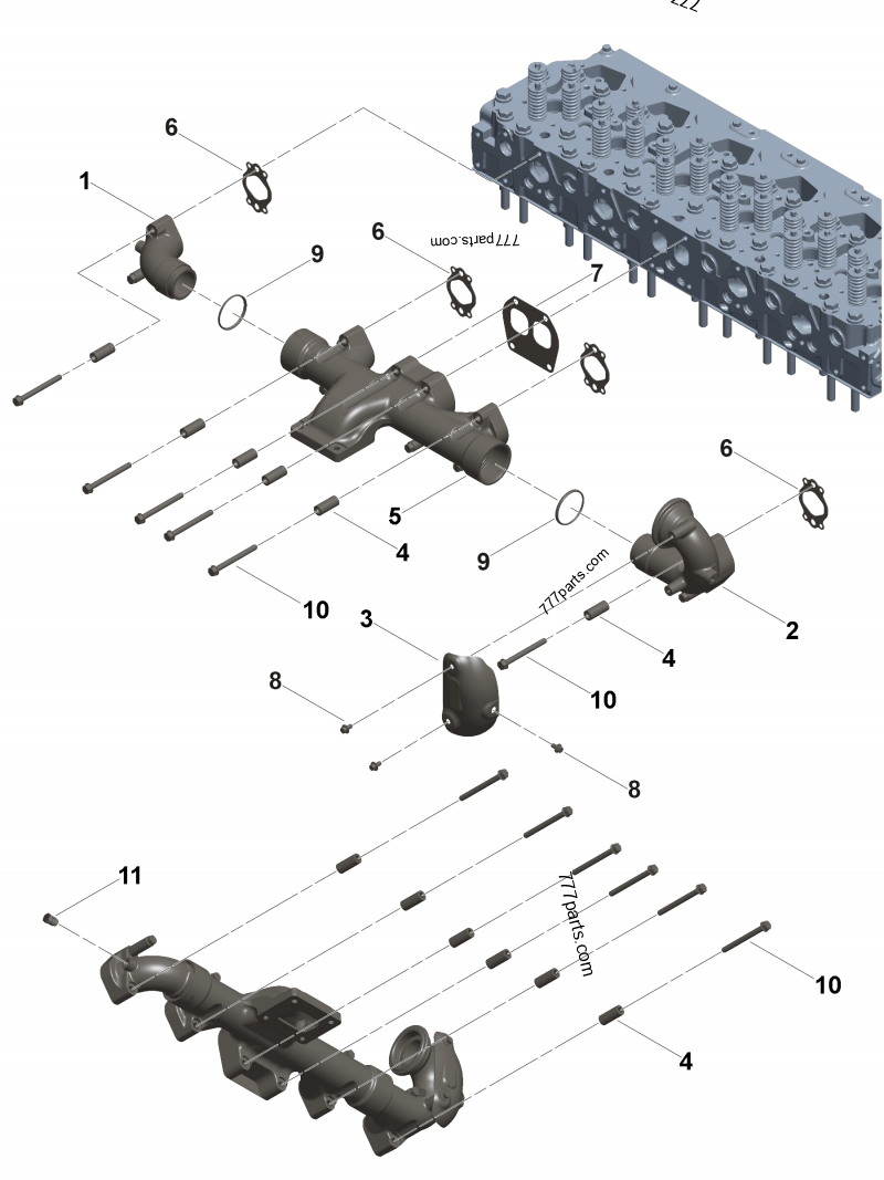 たまる 2888041 Exhaust manifold gasket - Cummins spare part