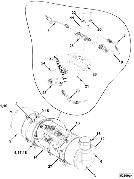 Cummins Engine Part Differential Pressure Sensor 2894872 for