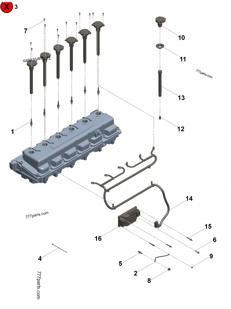 確認 2888328 Spark plug - Cummins spare part | 777parts.com