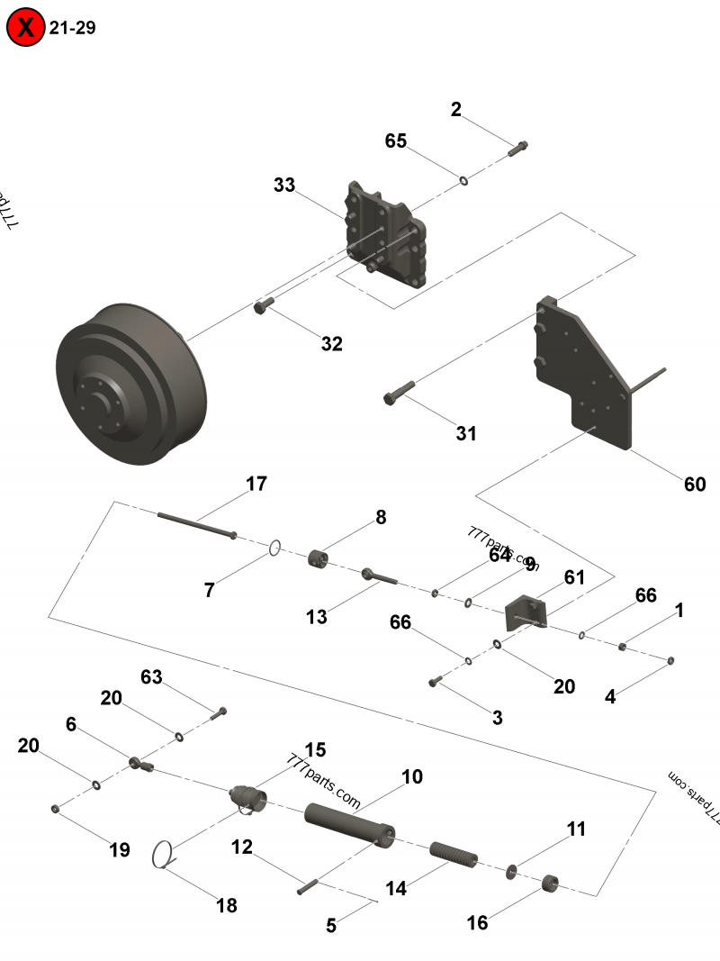 2888890 Belt tensioner - Cummins spare part | 777parts.com