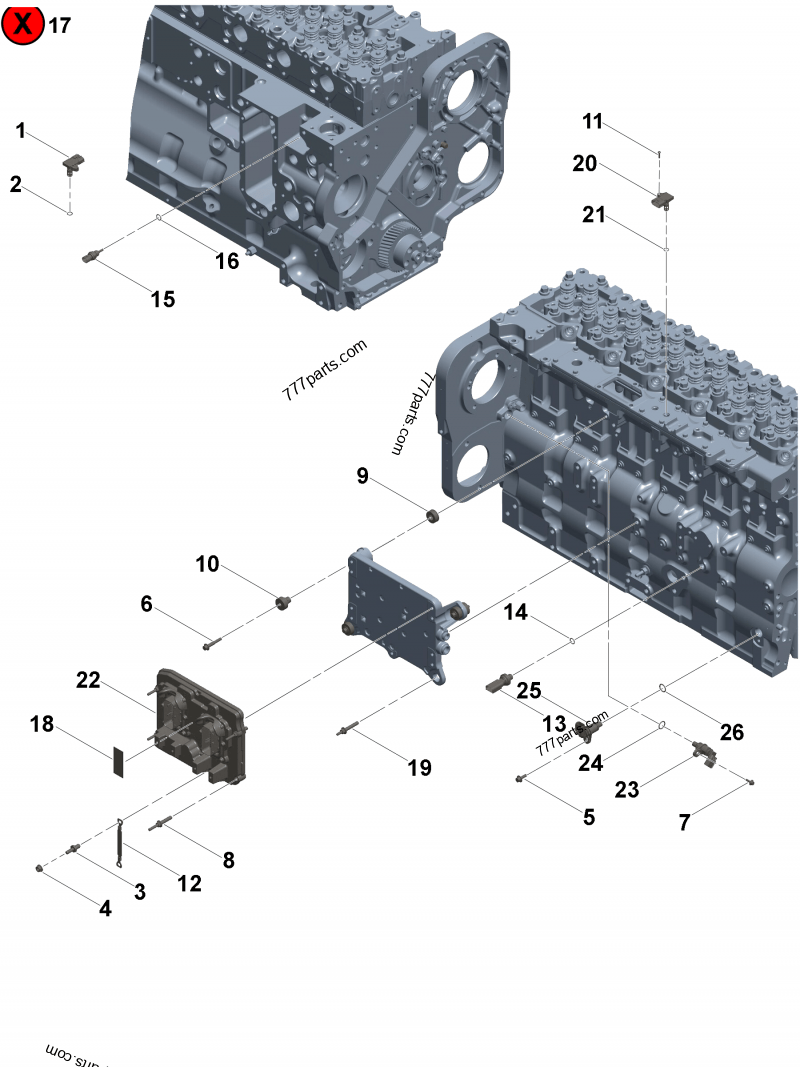 5491909 Pressure sensor - Cummins spare part | 777parts.com