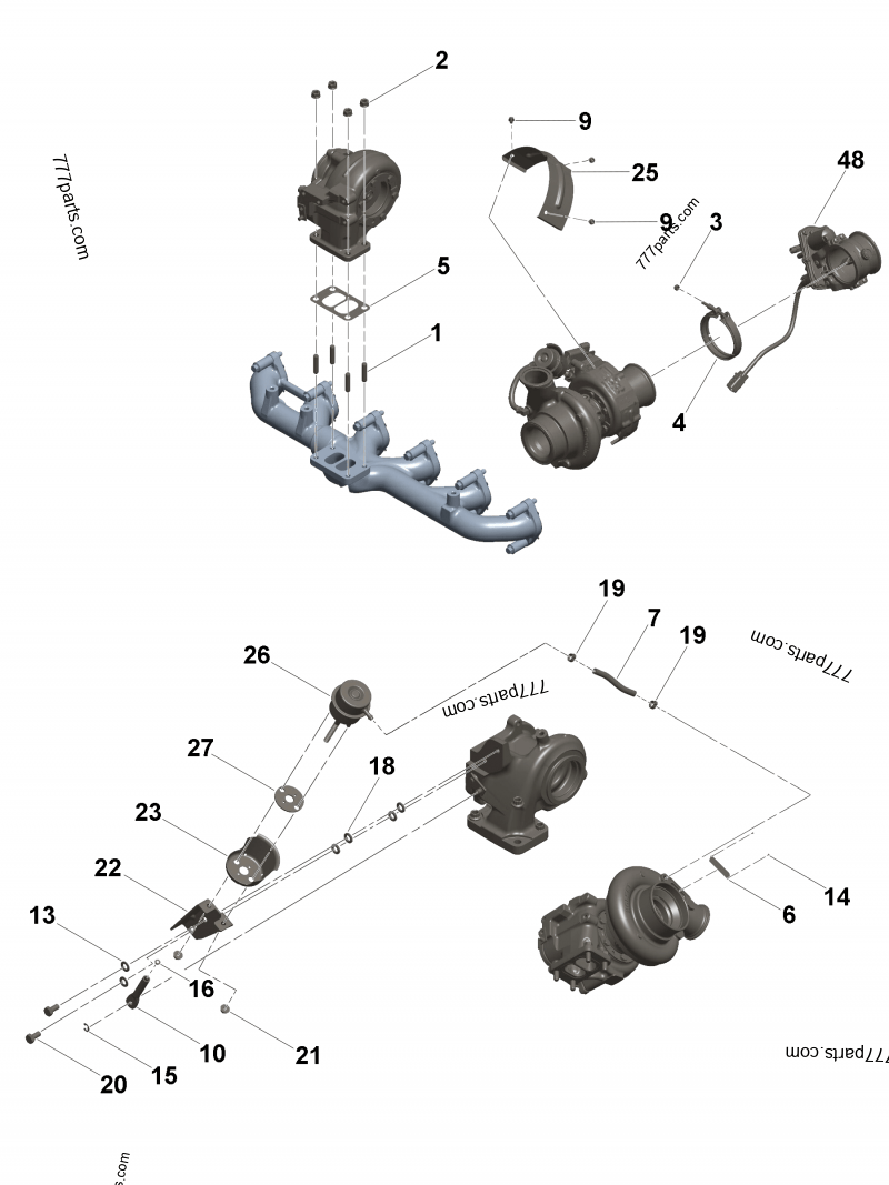 5495967 Turbocharger kit - Cummins spare part | 777parts.com